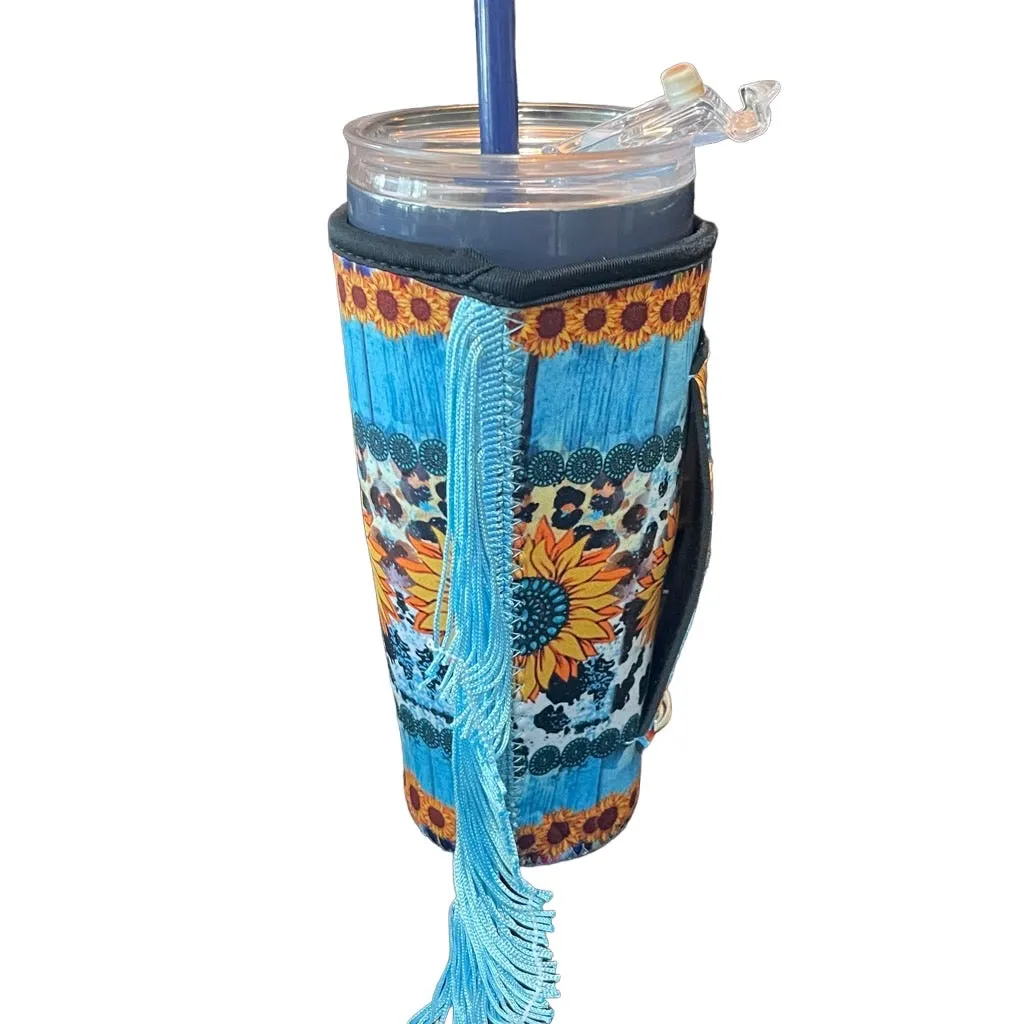 32oz Western Reusable Neoprene Insulated Cup Sleeve