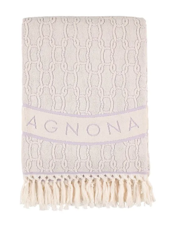 Agnona   Chain jacquard towel 