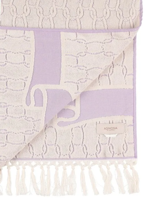 Agnona   Chain jacquard towel 