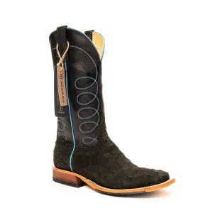 Anderson Bean Black Sueded Ostrich with Black Deercow Top