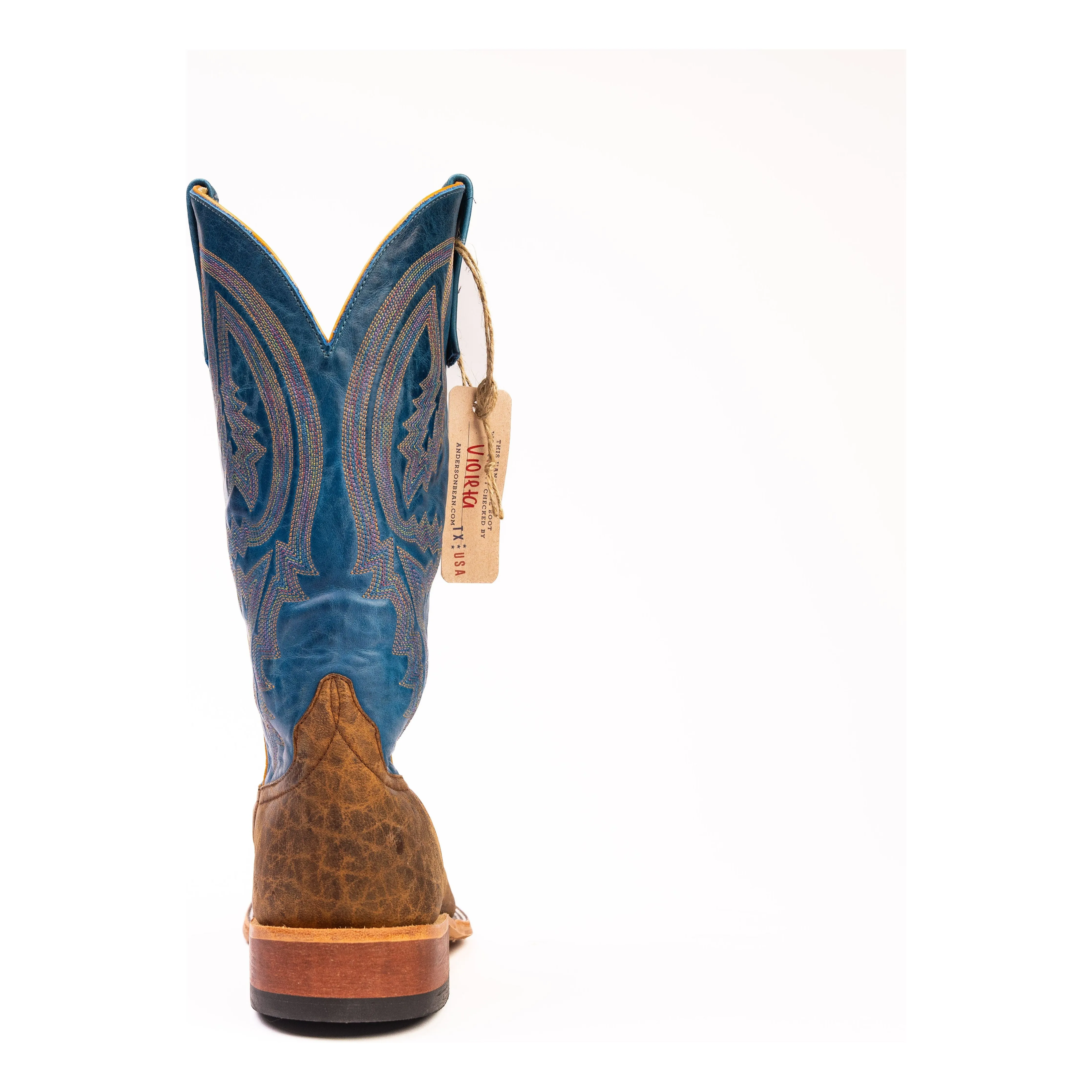 Anderson Bean Natural Brahma Bison with Sky Blue Top S5003