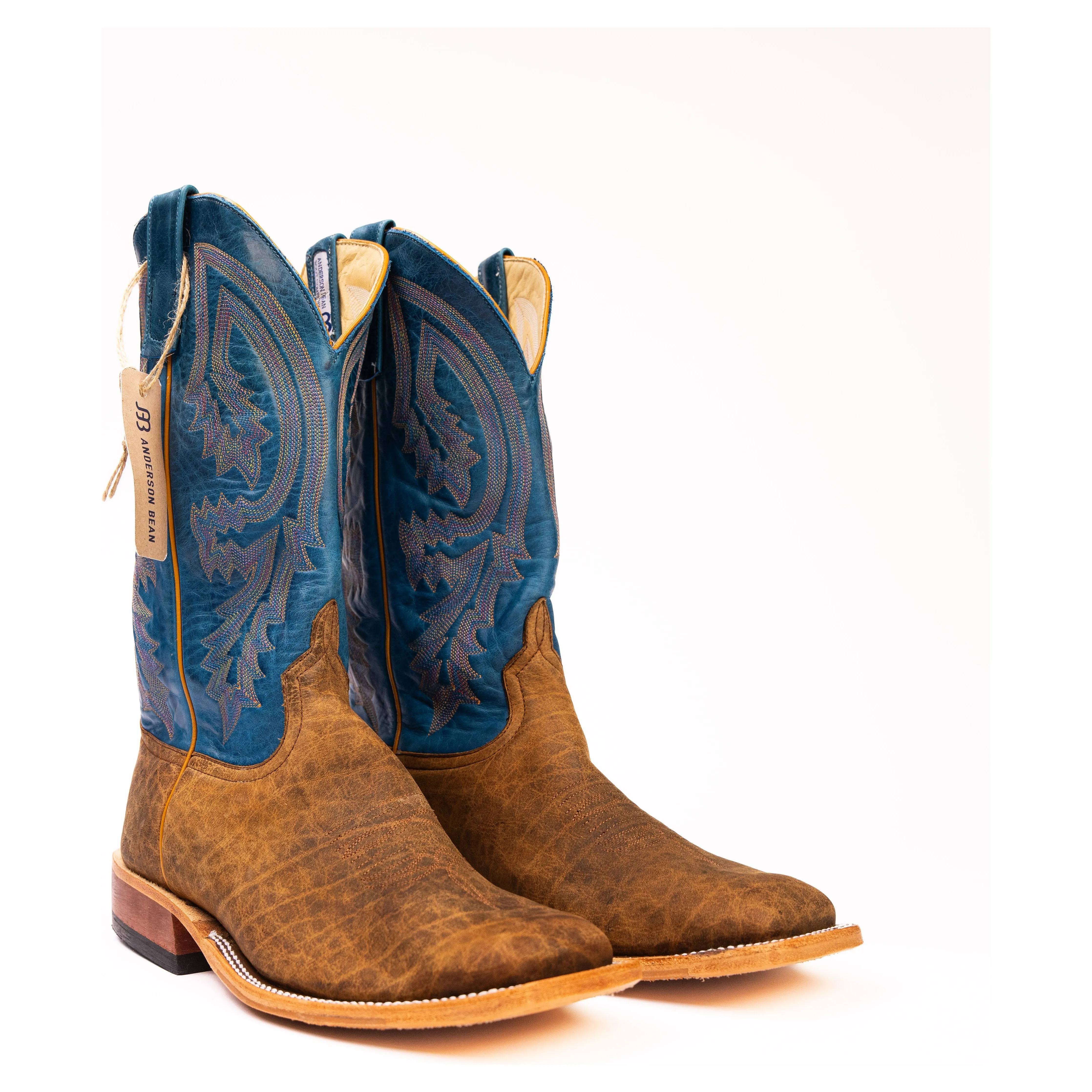 Anderson Bean Natural Brahma Bison with Sky Blue Top S5003