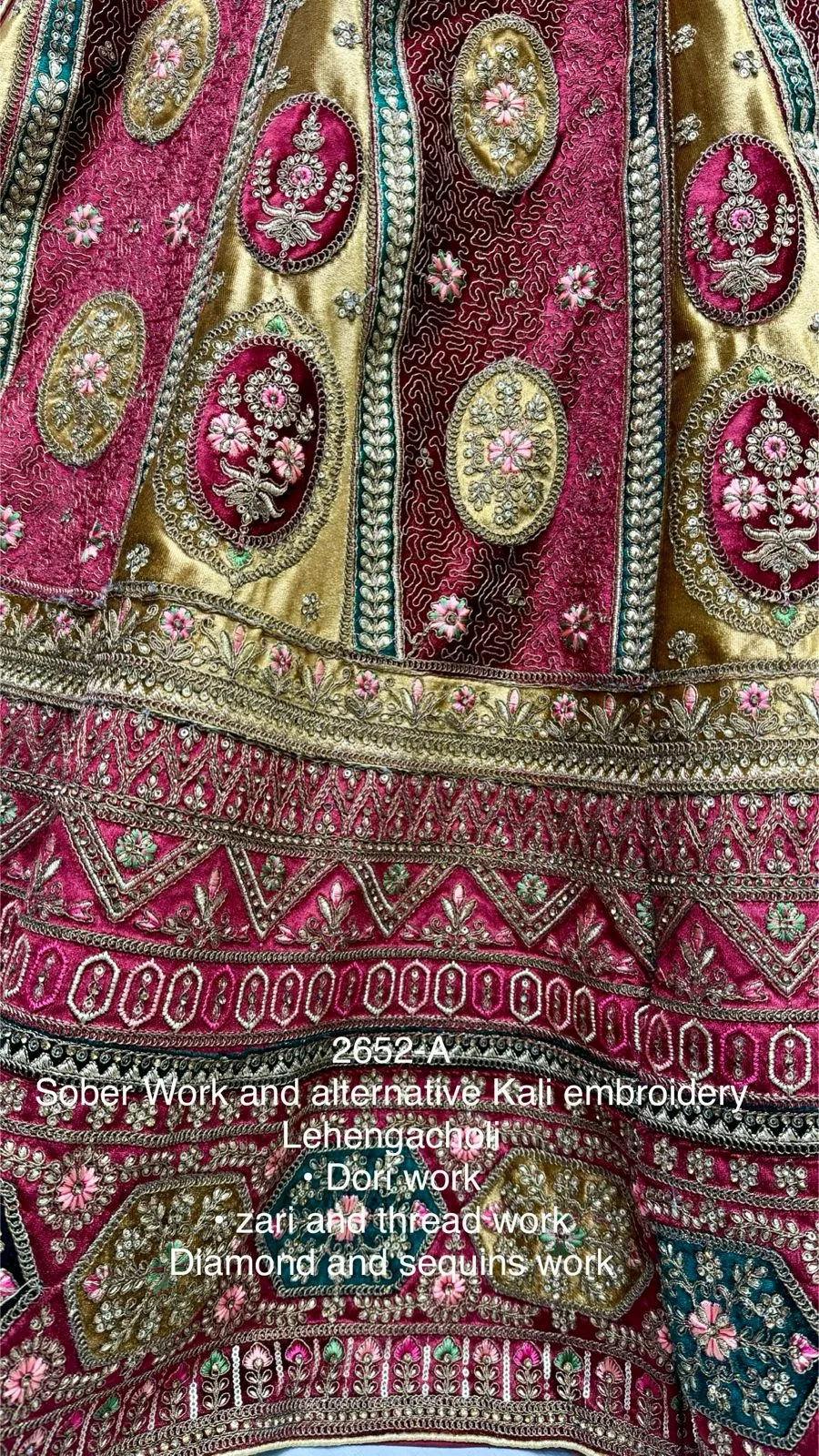 Beautiful Designer Heavy Velvet with Sequence Dimond work Lehenga Choli
