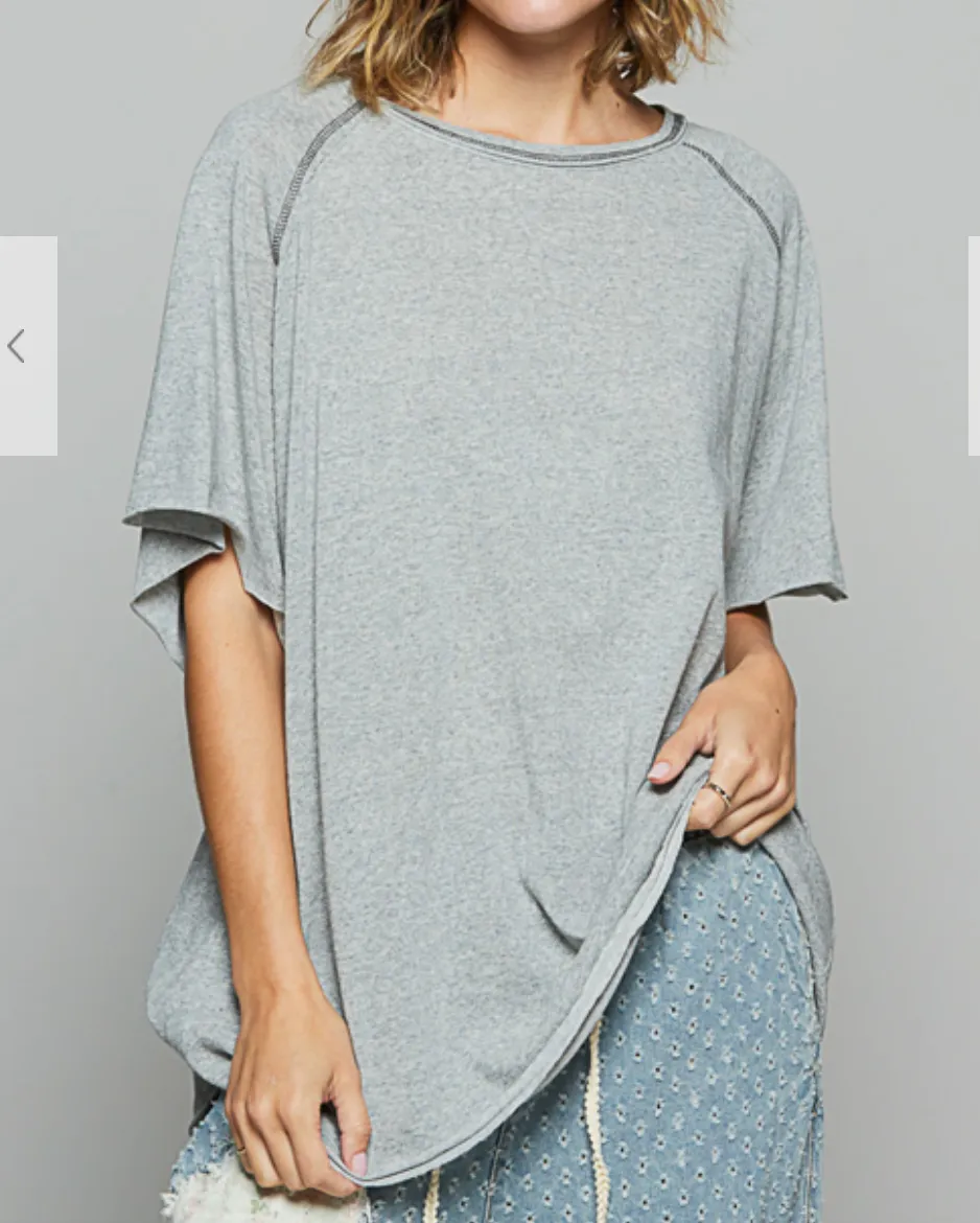 Bismarck Oversized T-Shirt | Grey