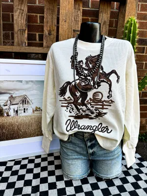 Buckin' Cowboy Wrangler Top