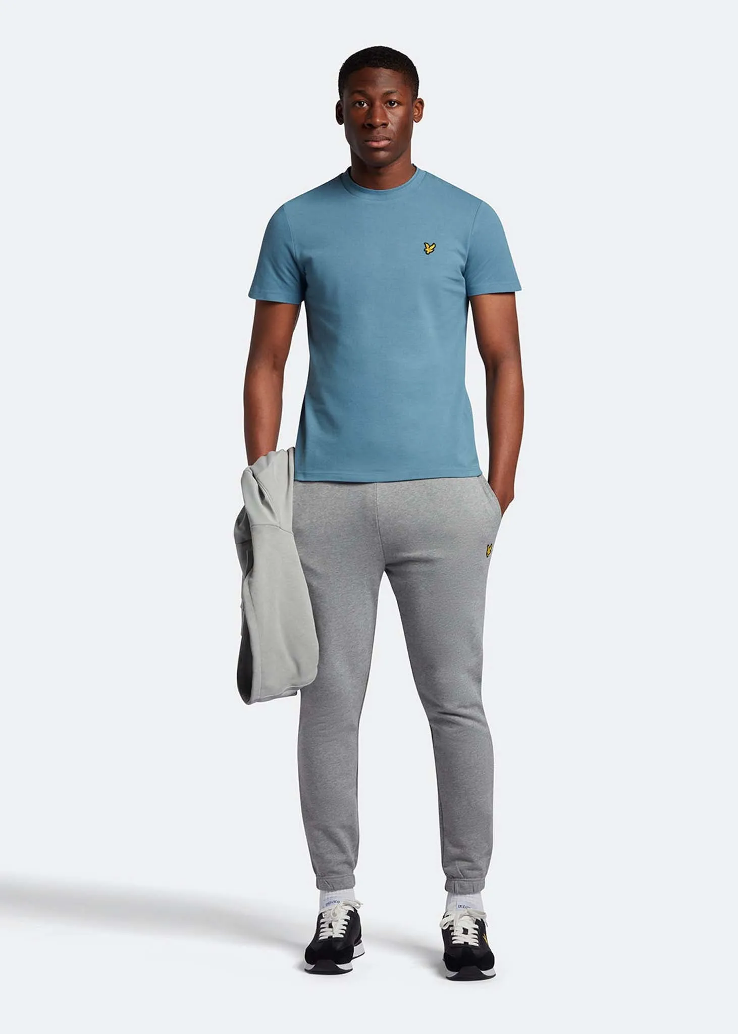Crest tipped t-shirt - skipton blue