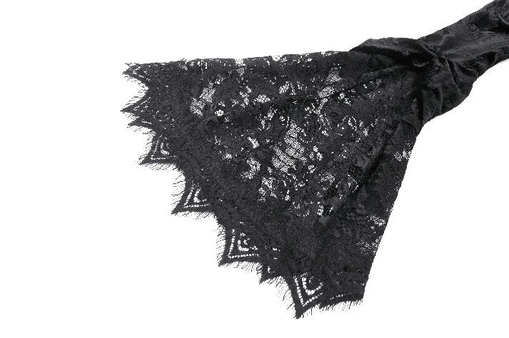 Gothic Embossed Velvet and Lace Long Outwear JW273