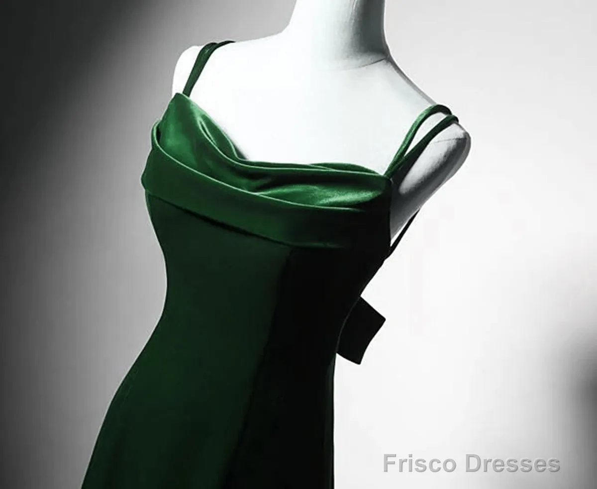 Lovely Low Back Velvet Mermaid Long Prom Dress, Velvet Wedding Party Dress