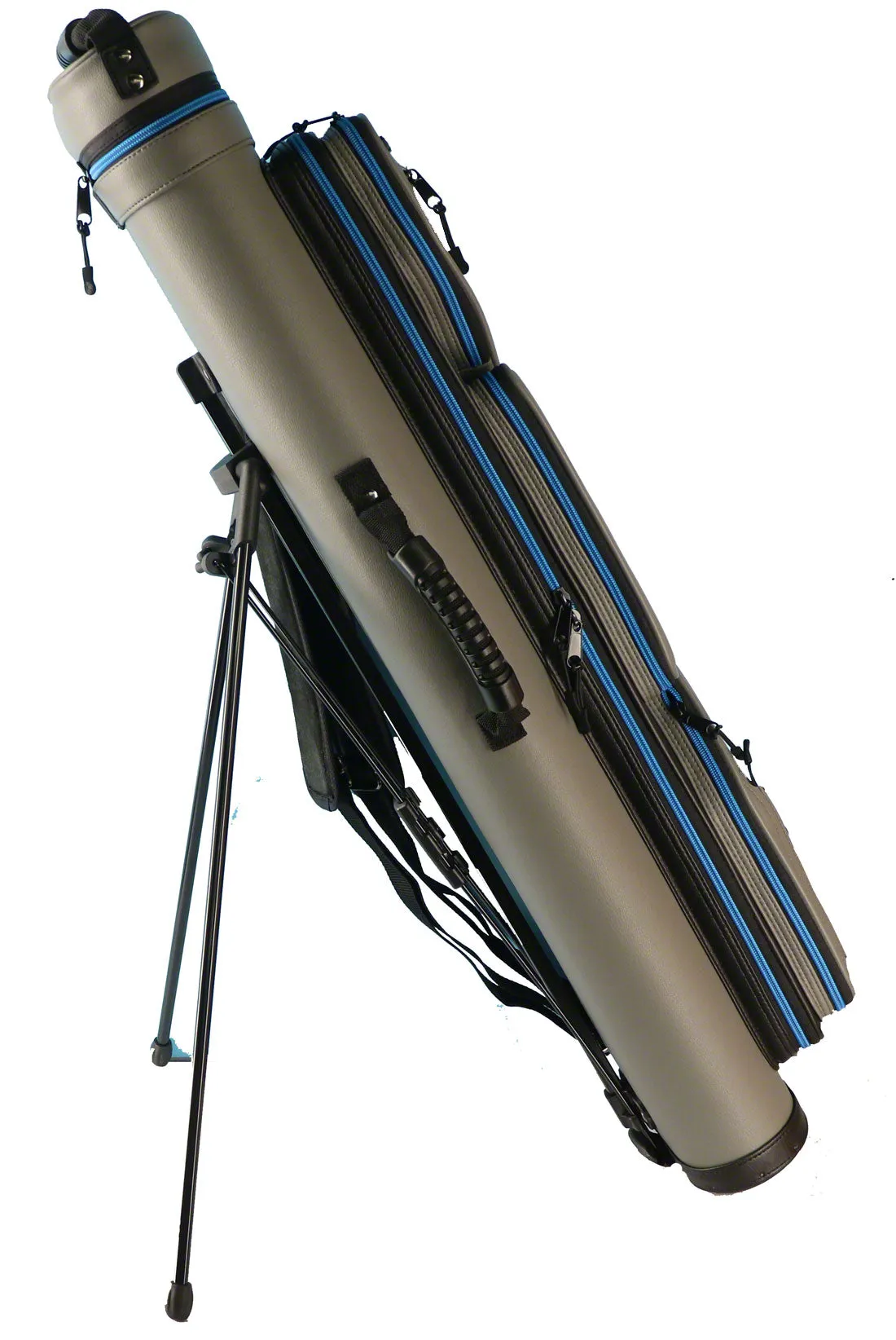Lucasi Hybrid Rival Grey and Blue 4x8 Pool Cue Case - PXC2048