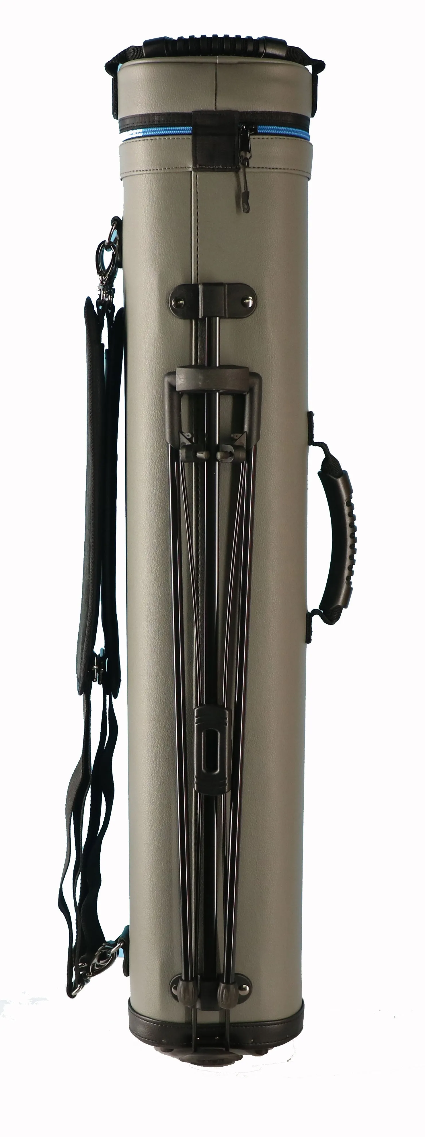 Lucasi Hybrid Rival Grey and Blue 4x8 Pool Cue Case - PXC2048