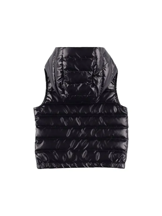 Moncler   Couronne shiny tech down vest 