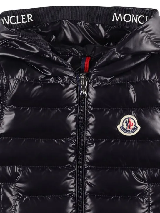 Moncler   Couronne shiny tech down vest 