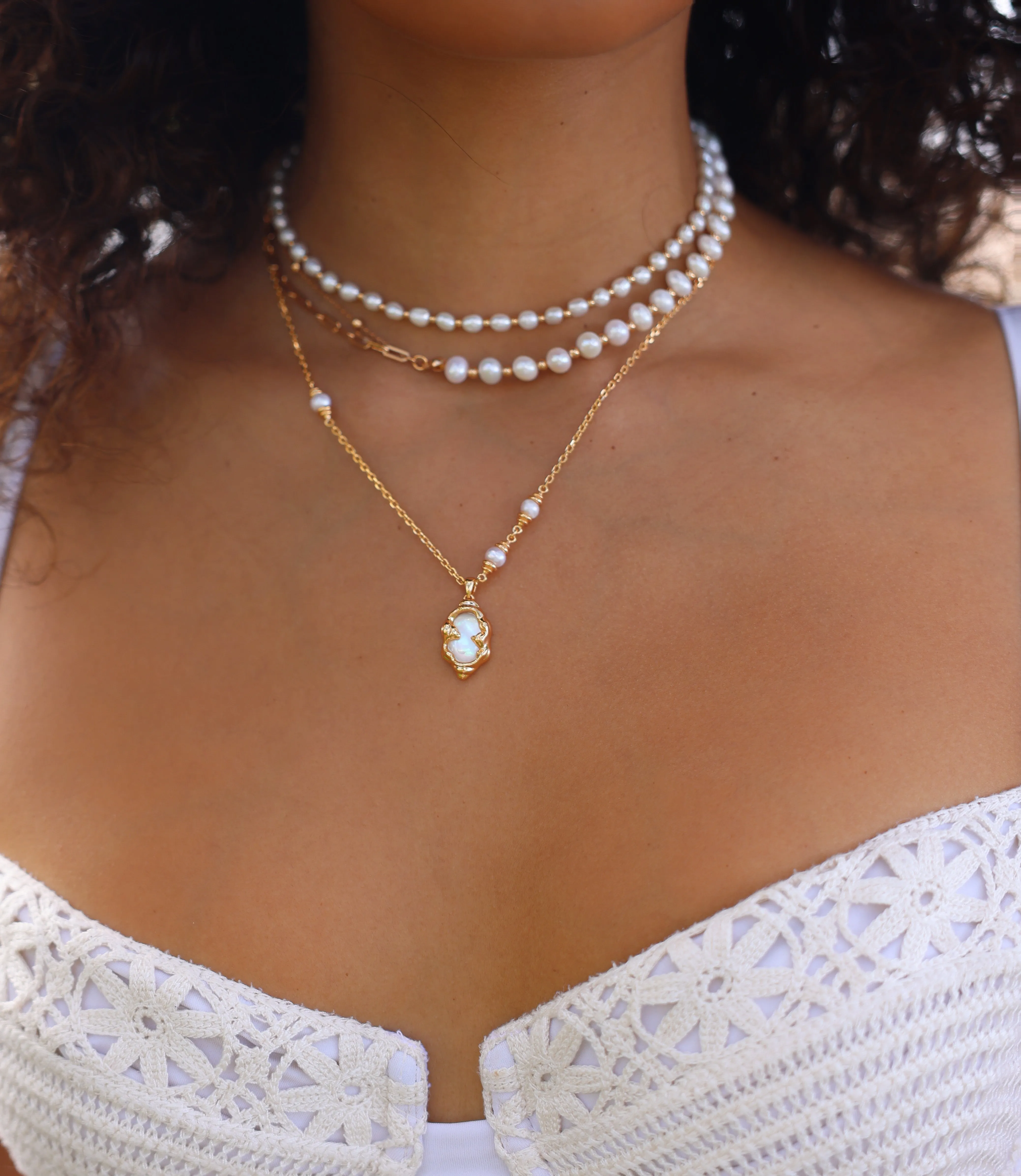 Pearl Link Necklace