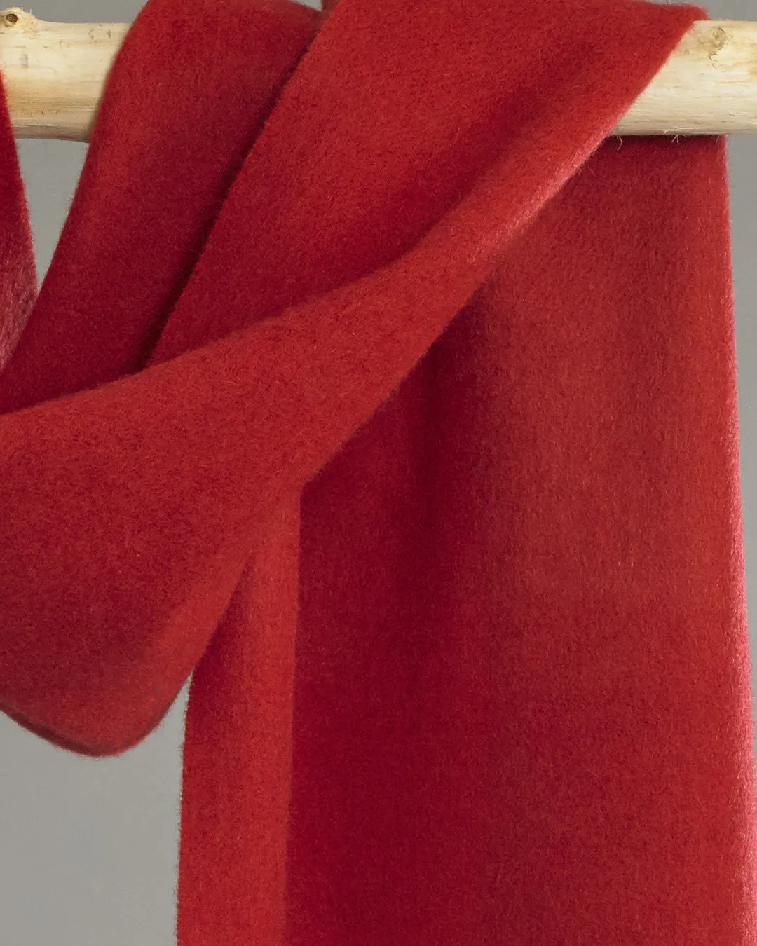 Red Wide Cashmere Scarf